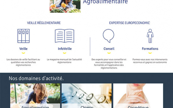 Capture d'écran du site internet Europeconomic