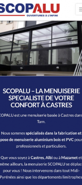 Capture d'écran du site internet mobile Scopalu