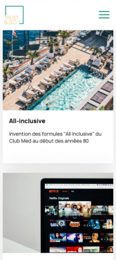 Rendu site Trust and Go sur Smartphone